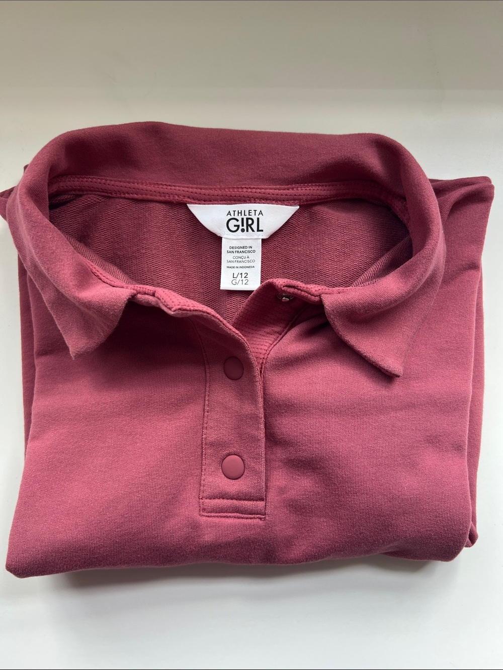Athleta Girl Dusty Rose Polo Shirt - Kids